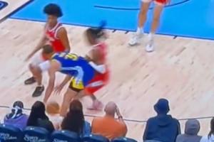 半岛体育入口-上强度也上尺度莫兰特“三打”库里 最后姿势难以描述……